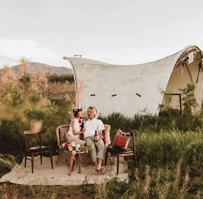 A Colorfully Styled Elopement in Mexico's Valle de Guadalupe
